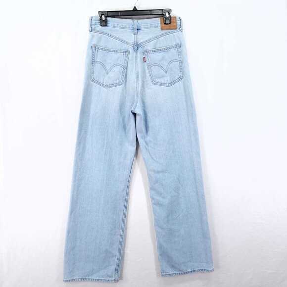 Levi's Premium Jeans Baggy High Loose Women 28x30 Denim Light Wash - Picture 2 of 13